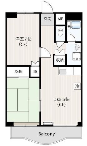 たちばなマンション301の間取り