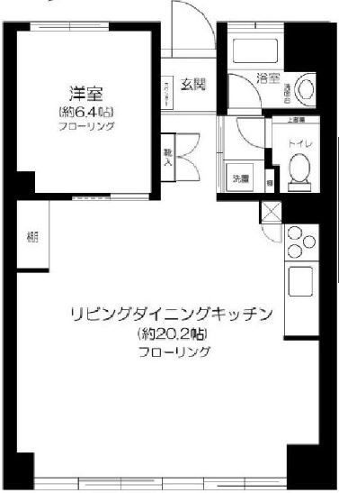 代官山東急アパートアネックス202の間取り