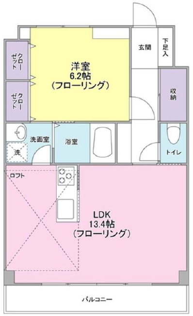 GREEMHILL駒沢公園404の間取り