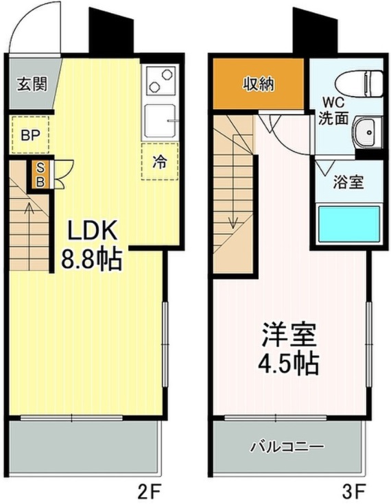 コンポジット三軒茶屋203の間取り