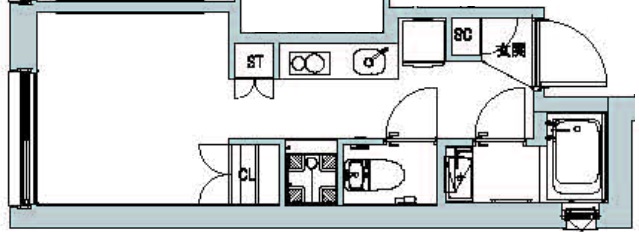 アスティーレ三軒茶屋Ⅱ（ASTILE 三軒茶屋Ⅱ）203の間取り