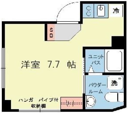 ルーナクレシェンテ学芸大学201の間取り