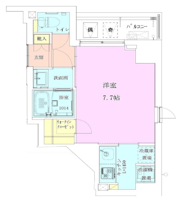 恵比寿レジデンス弐番館703の間取り