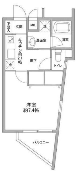 Le gardenia(ル・ガルデニア)301の間取り