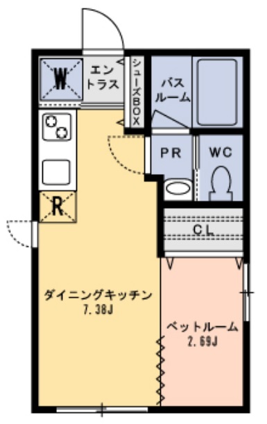 J'sコート駒場東大301の間取り