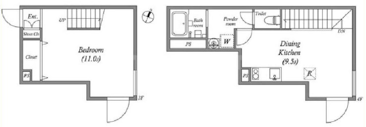 LEGALAND中目黒ANNEX301の間取り