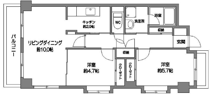 グレイス壱番館205の間取り