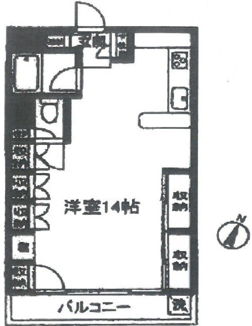 目黒第８コーポ510の間取り
