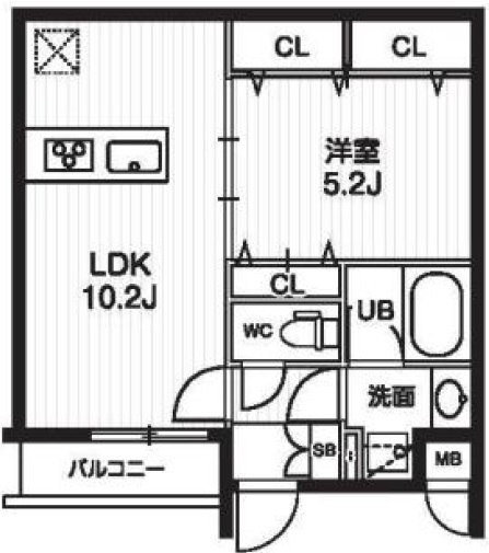 コスモリード目黒花房山203の間取り