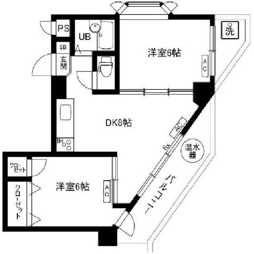 プロスペアー祐天寺第２602の間取り