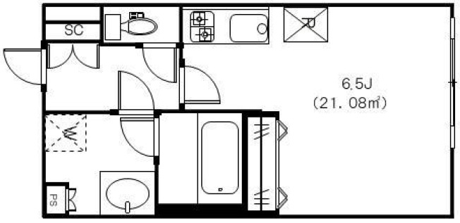 リーガランド学芸大学202の間取り