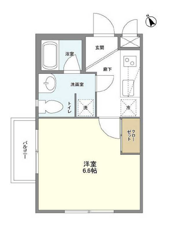 トラスト五本木201の間取り