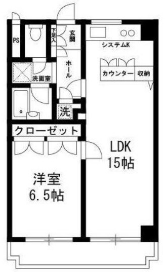 コンフォール目黒503の間取り