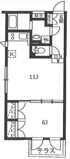 S-FORT駒沢大学(エスフォート駒沢大学)102の間取り