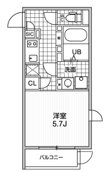 MDM駒沢大学104の間取り
