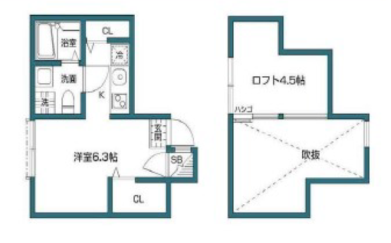 グランエッグス三軒茶屋102の間取り