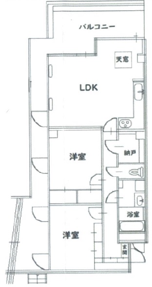 ベルヴィ野沢301の間取り