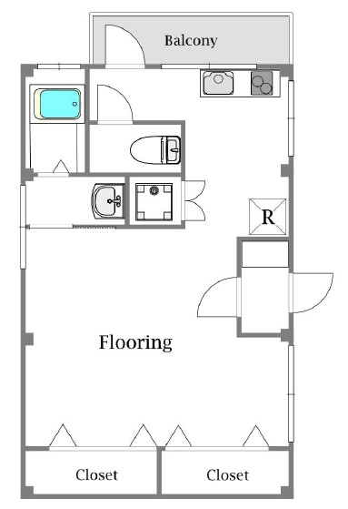 栗山ハイツ101の間取り