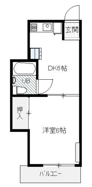 伊丹マンション105の間取り