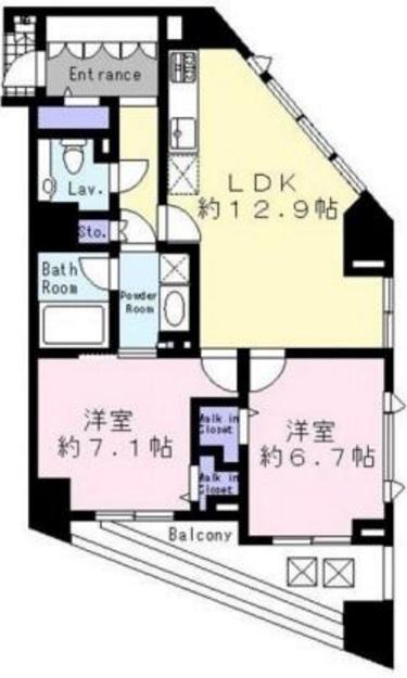 アクシア広尾305の間取り