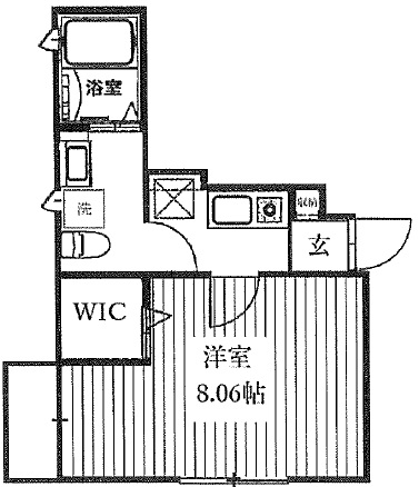 フレックス駒場101の間取り