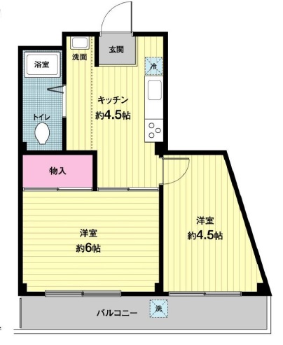 ハイツ南駒場201の間取り