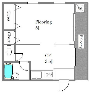 IN FLAT102の間取り