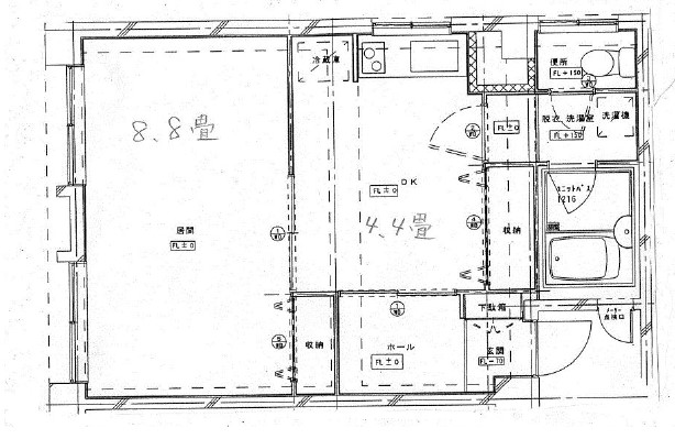 静宏荘1号館305の間取り