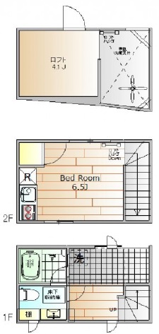 PRESTIGE長屋三軒茶屋II号室の間取り