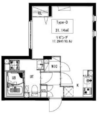 LUORE三宿0201の間取り