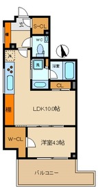 アトラス三軒茶屋701の間取り