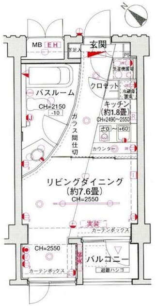 シンシア三軒茶屋レジデンスカフェ307の間取り