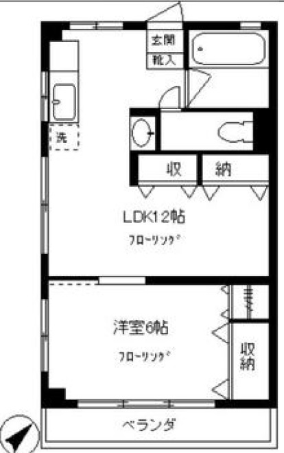 アーバンテラス下馬208の間取り