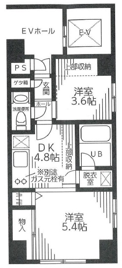 ニューヴィラ広尾102の間取り