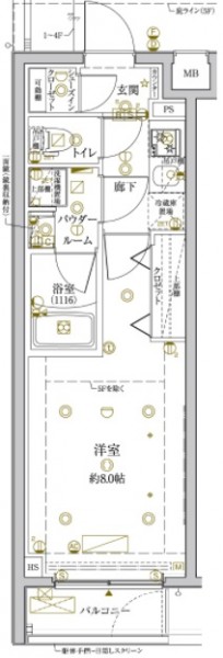 クレイシアアイズ学芸大学101の間取り