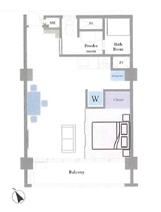 シャトー代官山603の間取り