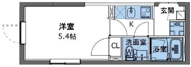 EDIT三軒茶屋404の間取り