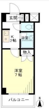 ポプラハウス603の間取り