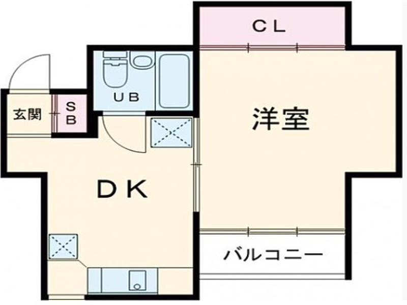 青葉台フラッツ505の間取り