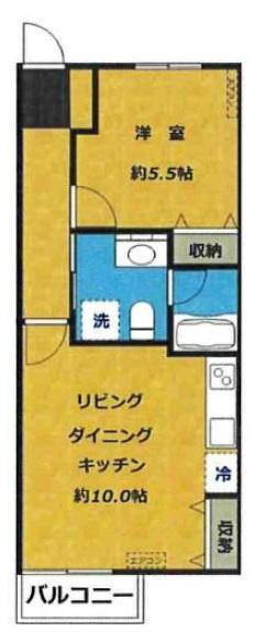 ＪＸＷ中目黒（ジェイバイダブリュナカメグロ）101の間取り