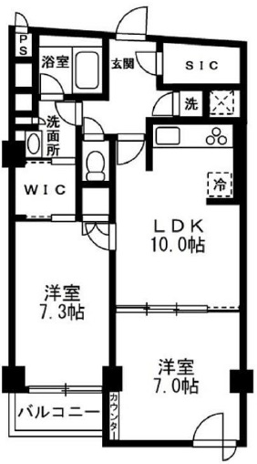 URBAN PARK代官山II(アーバンパーク代官山2)0206の間取り