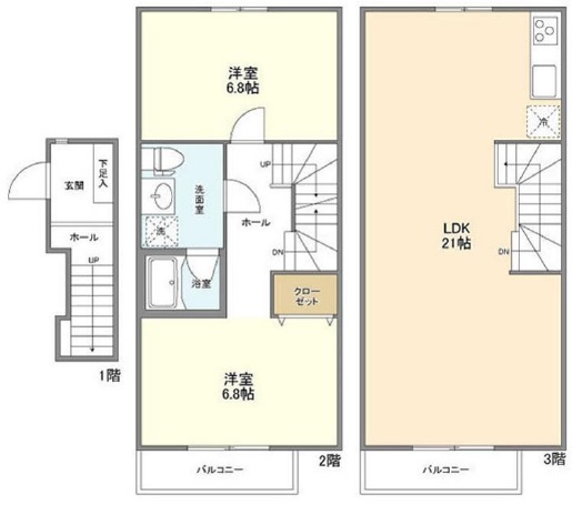 CAQUI Yebisu202の間取り