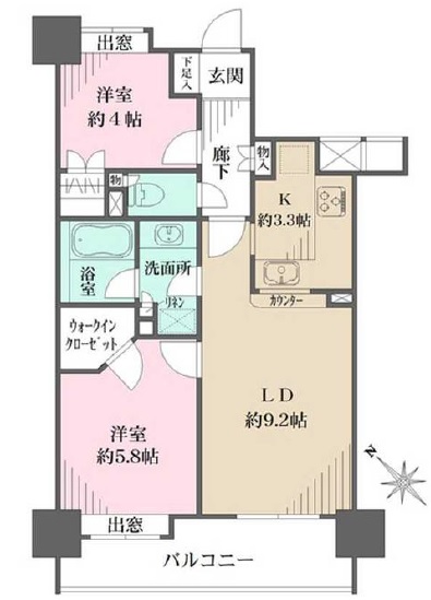 ファミール表参道ベルファース502の間取り