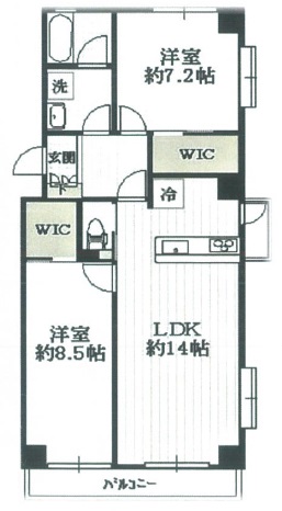 ヒルトップ諏訪山201の間取り