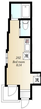 AMUSE三軒茶屋（アミューズ三軒茶屋）202の間取り