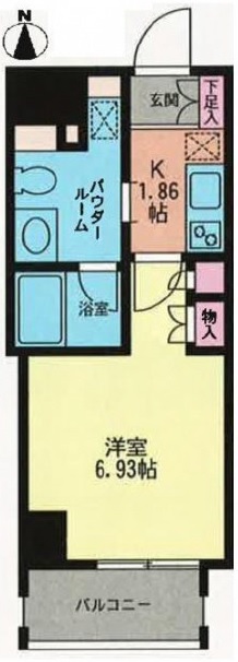 プライムアーバン学芸大学Ⅱ802の間取り