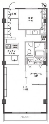 目黒ヶ丘マンション605の間取り