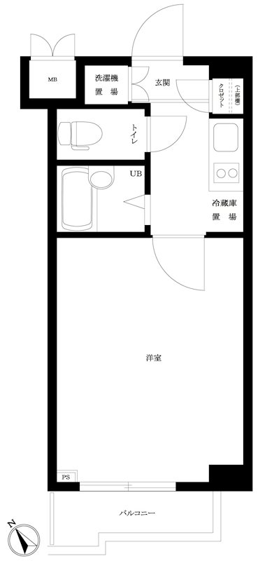 ルーブル恵比寿サウスガーデン215の間取り