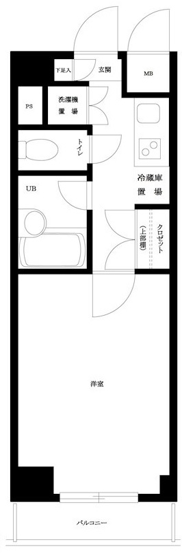 ルーブル渋谷松濤203の間取り