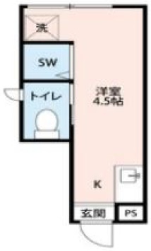 サークルハウス太子堂104の間取り
